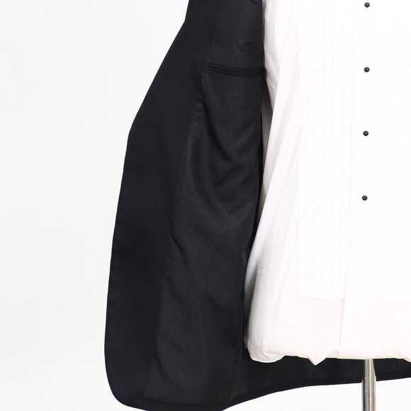 Southeastern 38L Black Solid 1-Button Blazer Tuxedo Jacket G477 - Picture 9 of 11